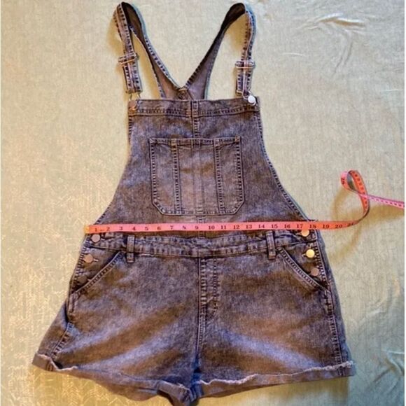 Nobo Relaxed Fit Jean short overalls 5 pockets Loops for belt Junior size 15-17 - Picture 3 of 13